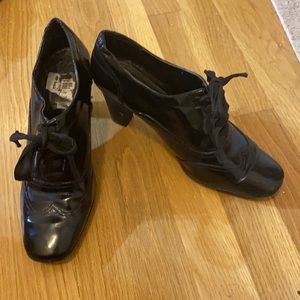 Black high heel shoes